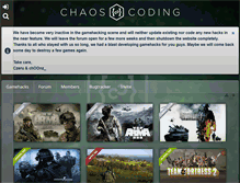 Tablet Screenshot of chaoscoding.com